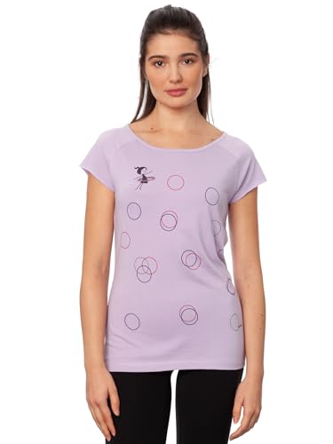 FellHerz Damen T-Shirt Sporty Girl Cap Sleeve Lavender Bio, Fair und Vegan FellHerz Damen T-Shirt Sporty Girl Cap Sleeve Lavender Bio, Fair und Vegan von FellHerz