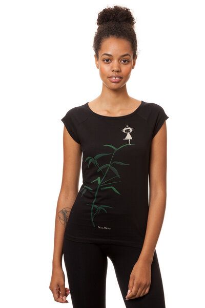 FellHerz Damen T-Shirt Yogamädchen Bio Fair von FellHerz