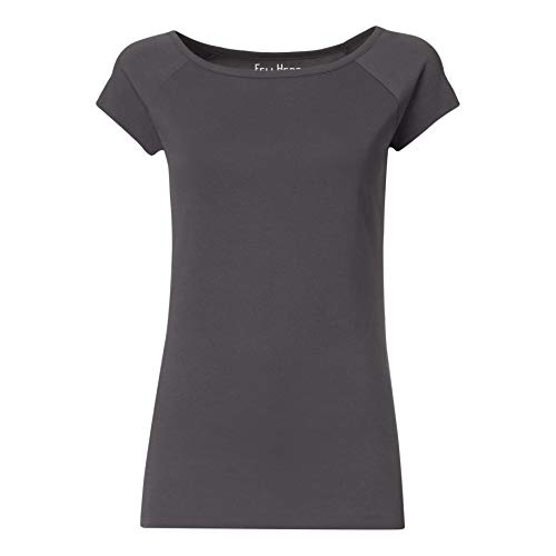 FellHerz Damen T-Shirt Dunkelgrau Bio, Fair und Vegan von FellHerz