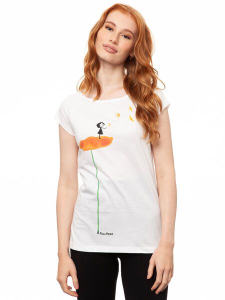 FellHerz Damen T-Shirt Schwalbenzug Bio & Fair & Vegan von FellHerz