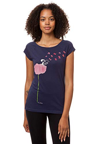 FellHerz Tubamädchen dunkelblau - M - süßes Damen T-Shirt aus 100% Bio-Baumwolle Organic Cotton fair nachhaltig öko alternativ Mädchen Fee Tuba von FellHerz