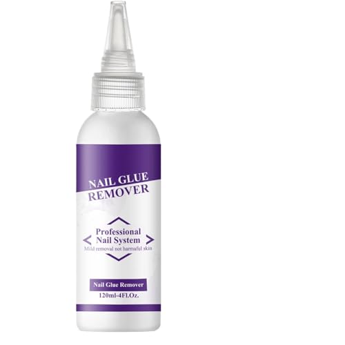 Fellflying Press On Nagel Entferner | 120ml Flüssigkeit zum Entfernen künstlicher Nägel - Sanfte Reinigung Kosmetik Maniküre Für Zuhause Büro Reise Frauen Profis von Fellflying
