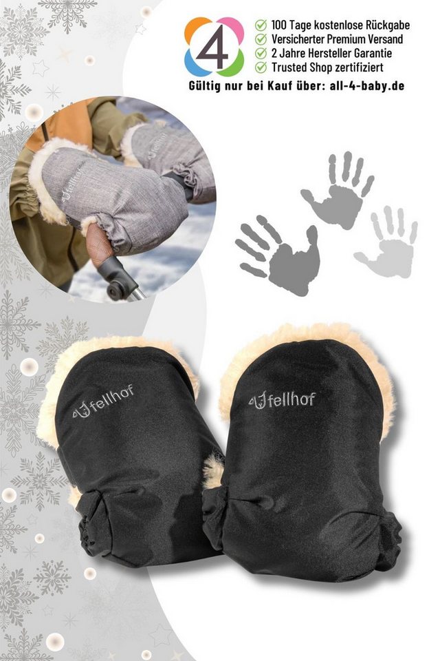 Fellhof Kinderwagen-Handwärmer Handwärmer Uni zweiteilig Fellhof Kinderwagen-Handwärmer Handwärmer Uni zweiteilig von Fellhof