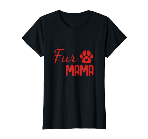 Damen Lustiger Fellmutter Spruch Fellmama T-Shirt von Fellmama Geschenk Hundeliebhaber T-Shirt
