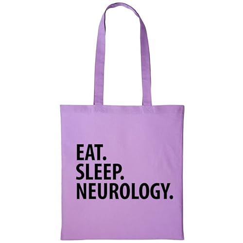 Fellow Friends - Neurologist Gift, Eat Sleep Neurology Tote Bag Long Handle Lavender von Fellow Friends