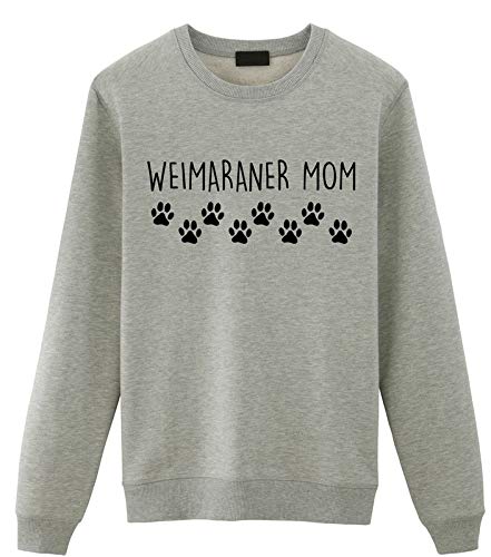 Fellow Friends - Weimaraner Mom Sweater, Weimaraner Lover Gift Womens Sweatshirt Medium Grey von Fellow Friends