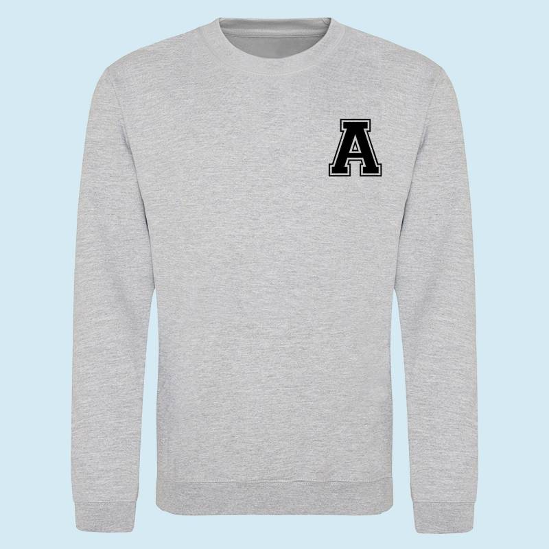 Collegiate Sweatshirt, Varsity Pullover, College Personalisiertes Kleidung, Alphabet Initial Collegiate Sweatshirt, Varsity Pullover, College Personalisiertes Kleidung, Alphabet Initial von FellowFriendsCo