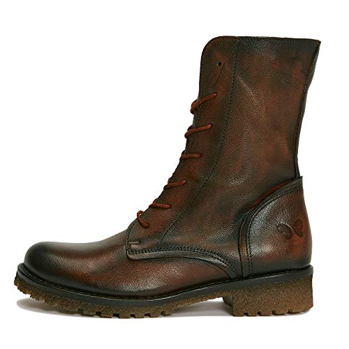 Felmini - Damen Schuhe - Verlieben Caster B501 - Schnürung Stiefel - Echtes Leder - Braun - 41 EU Size von Felmini