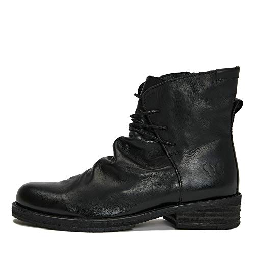 Felmini - Damen Schuhe - Verlieben Cooper C129 - Reißverschluss Stiefel - Echtes Leder - Schwarz - 41 EU Size von Felmini