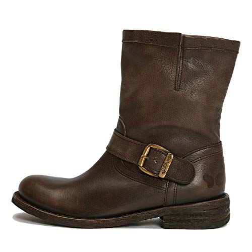 Felmini - Damen Schuhe - Verlieben GREDO 7176 - Cowboy & Biker Stiefel - Echtes Leder - Braun - 37 EU Size von Felmini