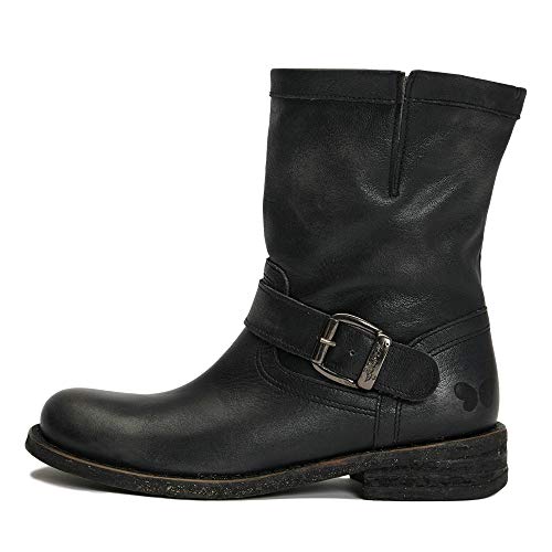 Felmini - Damen Schuhe - Verlieben GREDO 7176 - Cowboy & Biker Stiefel - Echtes Leder - Schwarz - 38 EU Size von Felmini