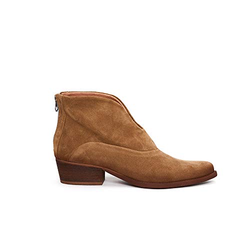 Felmini - Damen Schuhe - Verlieben WEST C702 - Cowboy & Biker Stiefeletten - Echtes Leder - Braun - 40 EU Size von FELMINI FALLING IN LOVE