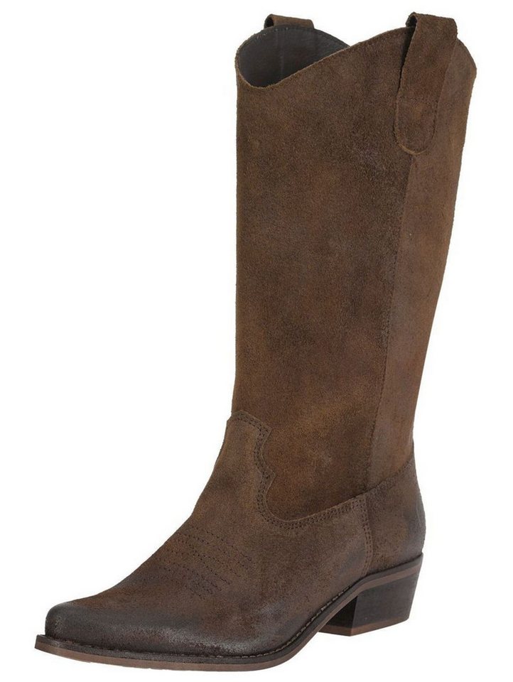 Felmini Stiefel Leder . Bikerboots von Felmini