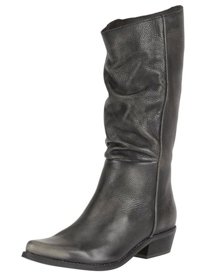 Felmini Stiefel Leder . Bikerboots von Felmini