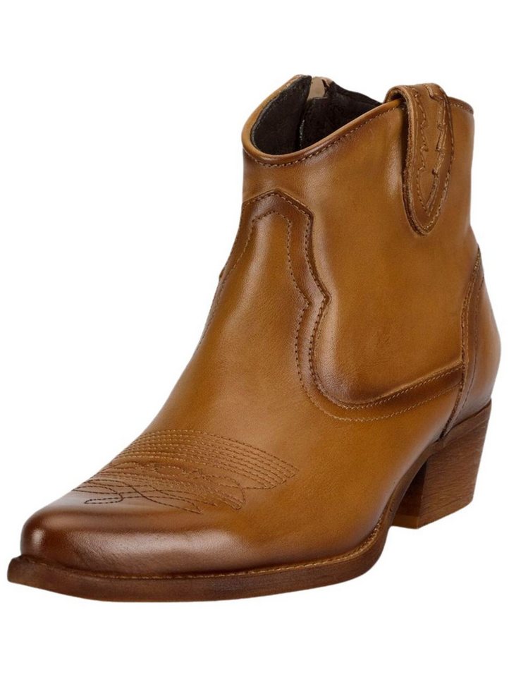 Felmini Stiefelette Leder . Cowboy Stiefelette von Felmini