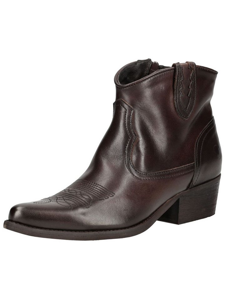 Felmini Stiefelette Leder . Cowboy Stiefelette von Felmini