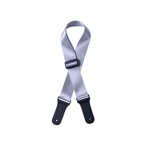 Feloyal Gitarrengurt Verstellbare Nylon Gurte mit Leder Enden für Gitarrenband E-Gitarre Akustikgitarre Westerngitarre Bass Gitarren gurt für Kinder Männer Frauen Gitarristen Silber Feloyal Gitarrengurt Verstellbare Nylon Gurte mit Leder Enden für Gitarrenband E-Gitarre Akustikgitarre Westerngitarre Bass Gitarren gurt für Kinder Männer Frauen Gitarristen Silber von Feloyal