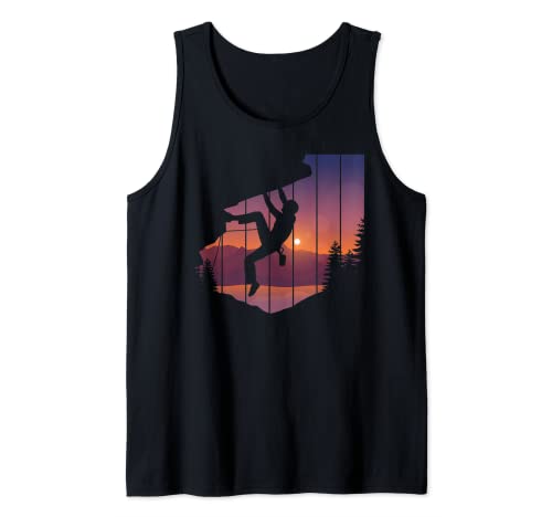 Felsen Klettern Männer Kletterer Bergsteigen Tank Top Felsen Klettern Männer Kletterer Bergsteigen Tank Top von Felsklettern Männer Bouldern