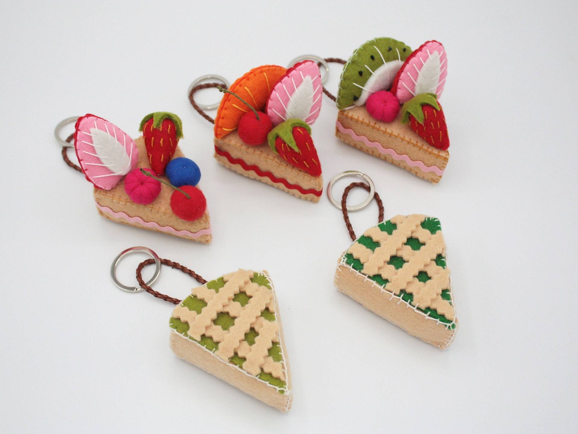 Fake Cake Schlüsselanhänger, Food Bag Charms Fake Cake Schlüsselanhänger, Food Bag Charms von FeltGoodiesShop