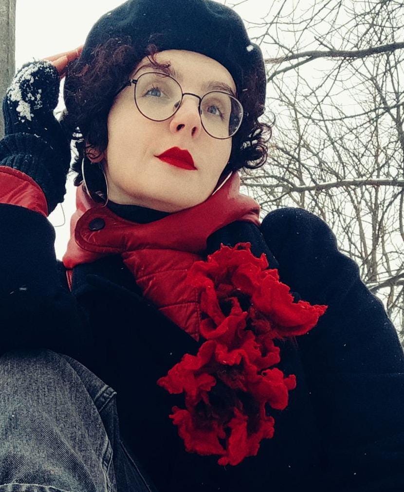 Große Blumen Brosche, Handgefilzte Große Mohnblume Rote Blume Brosche Wollfilzschmuck Gefilzte Haarnadel, Gartenparty Geschenk von FeltUA