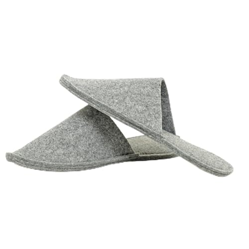 Eco Filz-Hausschuhe Pantoffeln - 4 Größen - 4 Farben - made in Germany (cloud, EU Schuhgrößensystem, Erwachsene, Herren, Numerisch, M, 41) von Feltd.