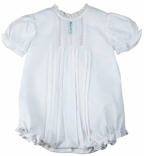Feltman Brothers Weiße Biesen und Spitzenblasen, für Mädchen, 9 Monate, Weiss/opulenter Garten, 9-12 Monate von Feltman Brothers