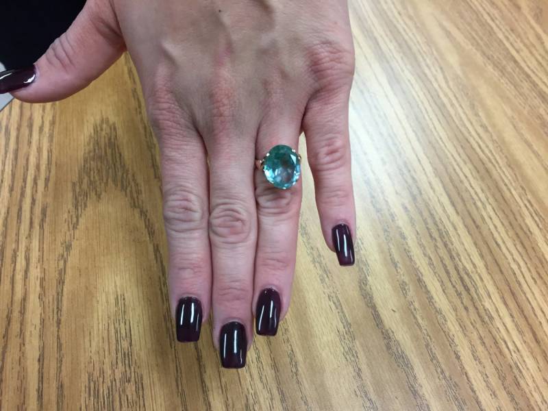 Vintage Gold Mit Grünem Stein Ring Antik-Stil Vintage Gold Mit Grünem Stein Ring Antik-Stil von FeltwellCo