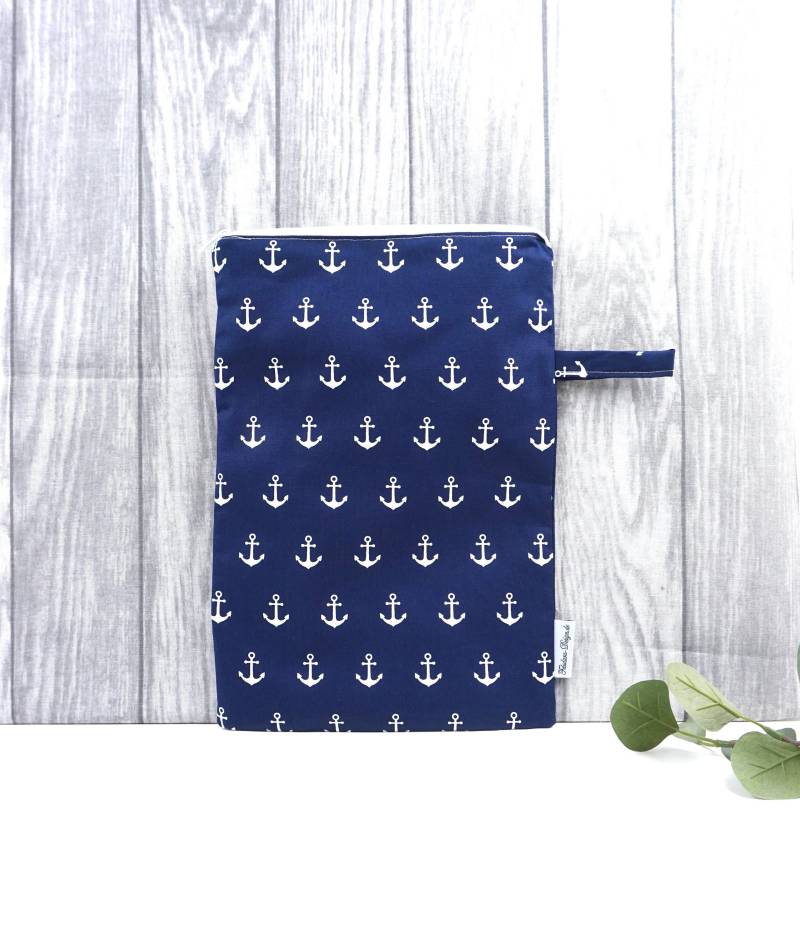 Wetbag, Versandfertig, Große Nasstasche, Windeltasche, Hort, Kiga, Schule, Schwimmunterricht - Anker von FeludaraDesign