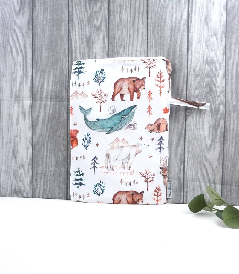 Wetbag, in 2 Größen, Große Nasstasche, Windeltasche, Hort, Kiga - Wildtiere Der Arktis Wetbag, in 2 Größen, Große Nasstasche, Windeltasche, Hort, Kiga - Wildtiere Der Arktis von FeludaraDesign