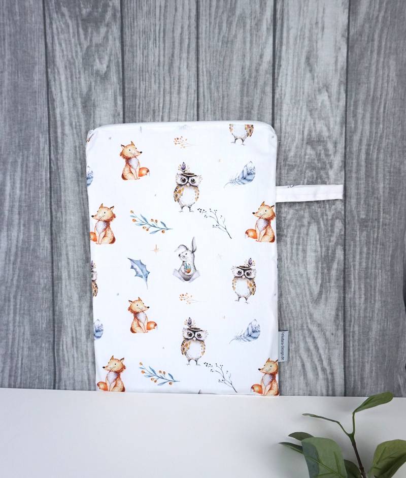 Wetbag Nasstasche - Eule & Fuchs von FeludaraDesign