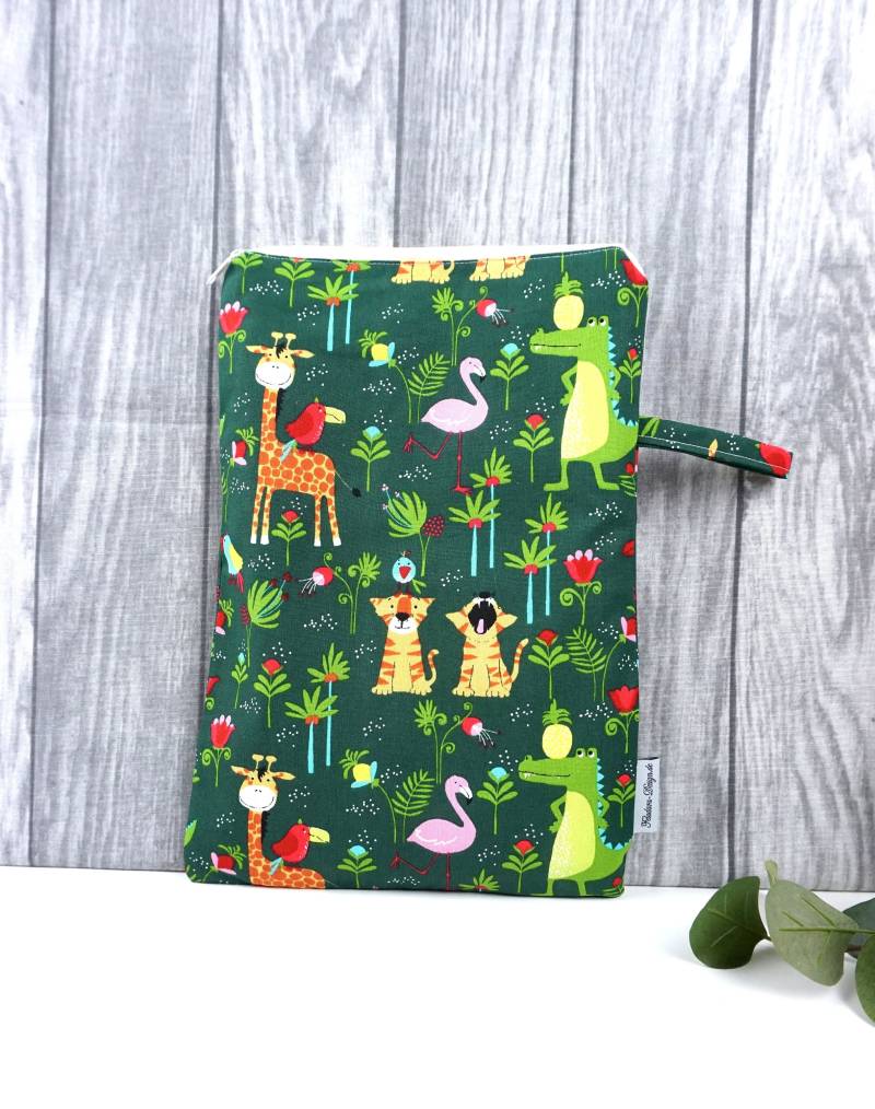 Wetbag in 2 Größen, Große Nasstasche, Windeltasche, Inkontinenz Vorlagen - Dschungel Wetbag in 2 Größen, Große Nasstasche, Windeltasche, Inkontinenz Vorlagen - Dschungel von FeludaraDesign