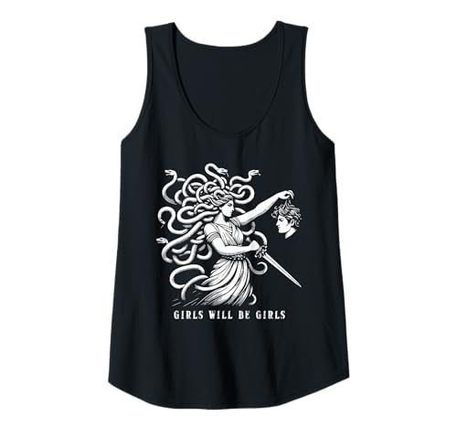 Damen Girl Will Be Girls Weibliche Medusa lustige Feministin Tank Top Damen Girl Will Be Girls Weibliche Medusa lustige Feministin Tank Top von Female Medusa funny Feminist Ideas