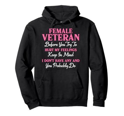 Weibliche Veteranin im Ruhestand Militär Frauen Veteran Mutter Oma Pullover Hoodie von Female Veteran Designs by A US Veteran Grandma