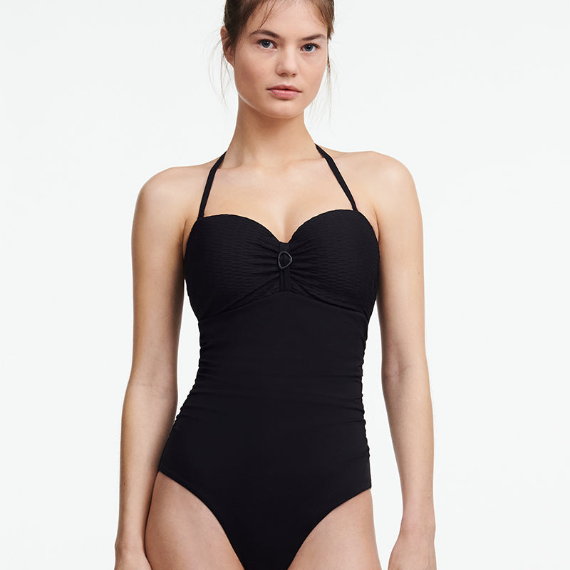 Femilet Bonaire Bandeau Badeanzug Mit Bügel, Farbe: Schwarz, Größe: 75B, Damen von Femilet