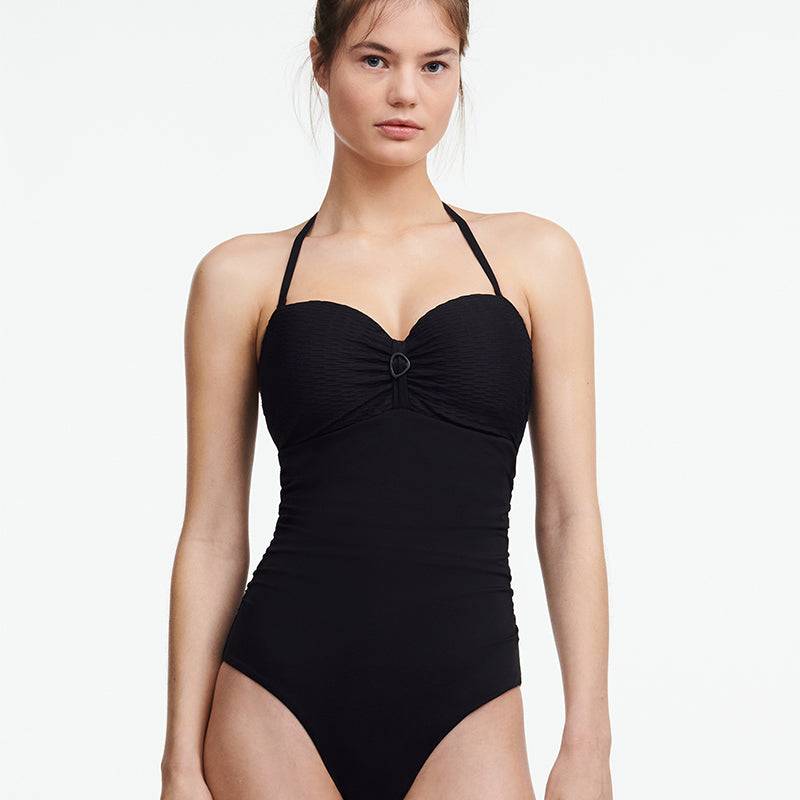 Femilet Bonaire Bandeau Badeanzug Mit Bügel, Farbe: Schwarz, Größe: 75B, Damen von Femilet