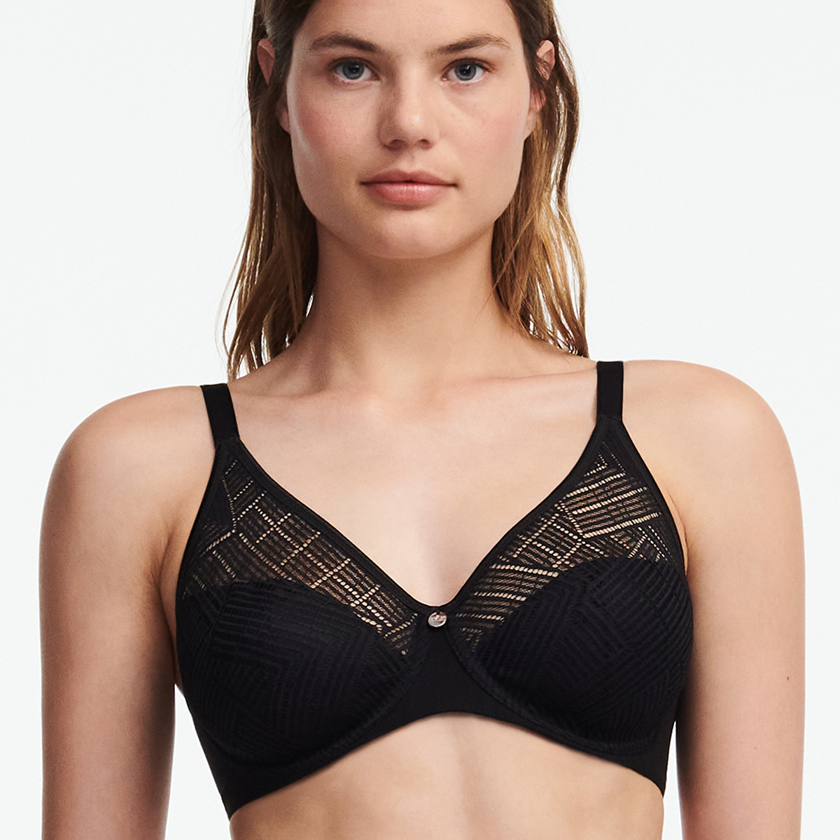 Chantelle EasyFeel Emma BH mit Bügel, Schwarz, Größe: 90E, Damen von Chantelle