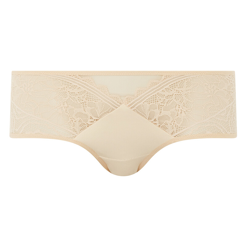 Chantelle Easyfeel Floral Touch Hipster Slip, Farbe: Beige, Größe: 42, Damen von Chantelle