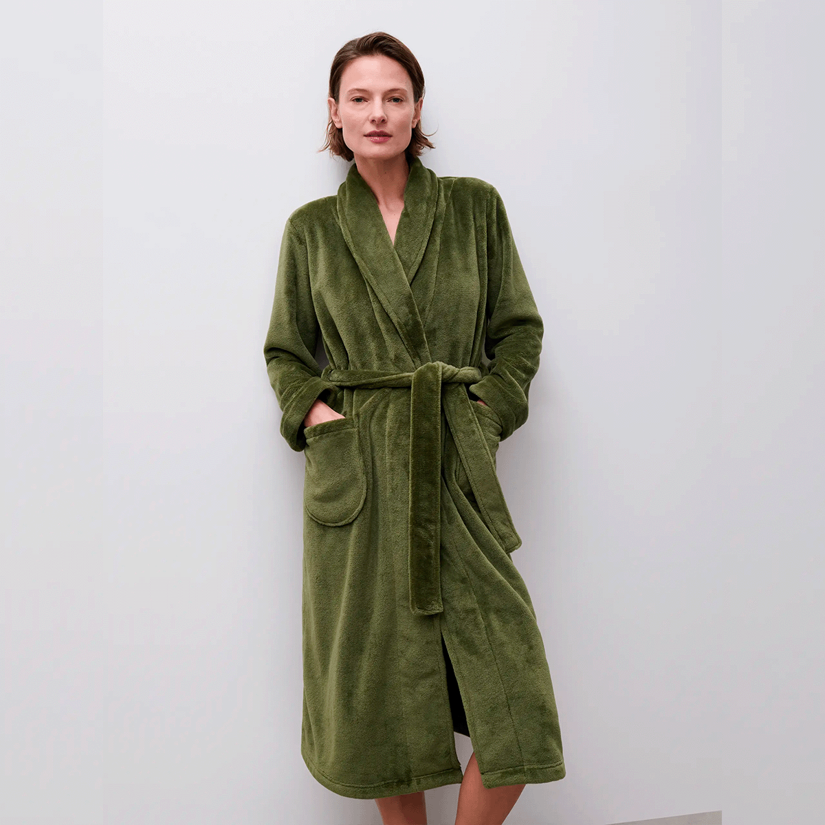 Femilet Teddy Bademantel, Grün, Größe: 42, Damen von Femilet