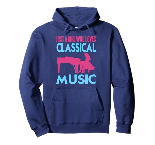 Mädchen Liebt Klassische Musik Klavierspielerin Pullover Hoodie Mädchen Liebt Klassische Musik Klavierspielerin Pullover Hoodie von Femininer Klassik Klavier Fans Look