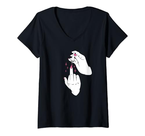 Damen Witzig Feminist Emanzipation - Feministisch Feminismus T-Shirt mit V-Ausschnitt von Feminismus Geschenke & Ideen