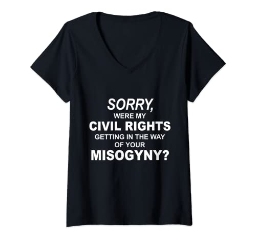 Damen sarkastischer femininer Anti-Patriarchie-Anti-Misogynie-Aktivist T-Shirt mit V-Ausschnitt Damen sarkastischer femininer Anti-Patriarchie-Anti-Misogynie-Aktivist T-Shirt mit V-Ausschnitt von Feminist Anti-Patriarchy Political Activists