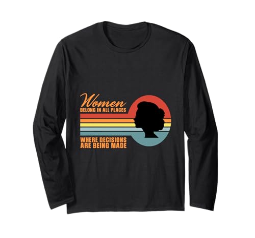 Women Belong In All Places Damen-Trikot Langarmshirt Women Belong In All Places Damen-Trikot Langarmshirt von Feminist Rights Design