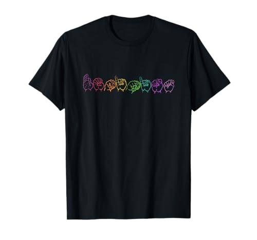 Feministische Gebärdensprache Gleichheit Frauen Distressed Shirt T-Shirt Feministische Gebärdensprache Gleichheit Frauen Distressed Shirt T-Shirt von Feminist Sign Language Equality Women Teez
