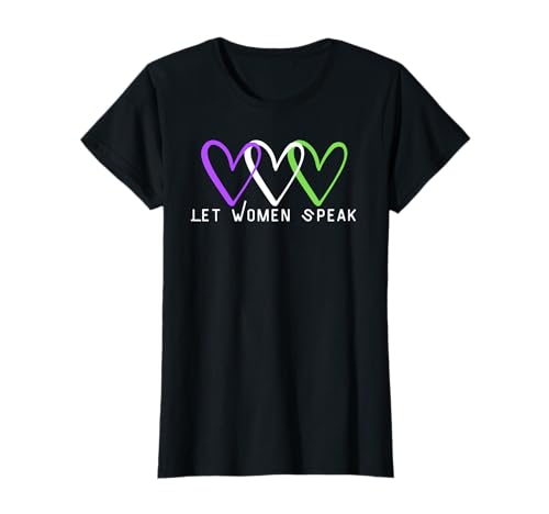 Let Women Speak - Suffragette Herz Motiv - Feminist T-Shirt Let Women Speak - Suffragette Herz Motiv - Feminist T-Shirt von Feminist Ts