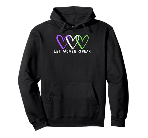 Let Women Speak - Suffragette Herz Motiv - Feminist Pullover Hoodie Let Women Speak - Suffragette Herz Motiv - Feminist Pullover Hoodie von Feminist Ts