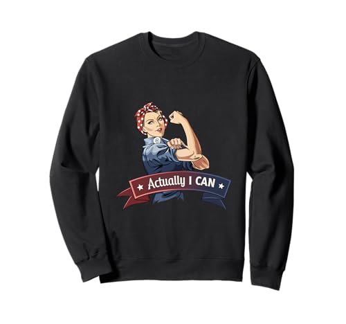 Eigentlich kann ich Rosie The Riveter Feminism Girl Power Sweatshirt Eigentlich kann ich Rosie The Riveter Feminism Girl Power Sweatshirt von Feminist Women Pride