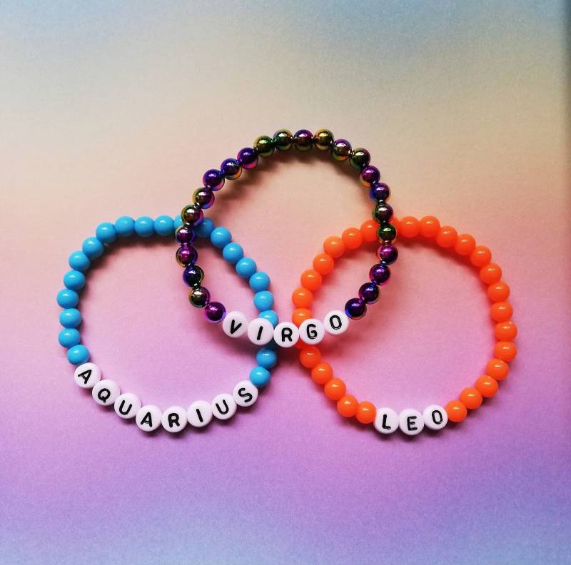 Personalisierte Horoskop Armband - Sternzeichen Perlen von FeministFandom