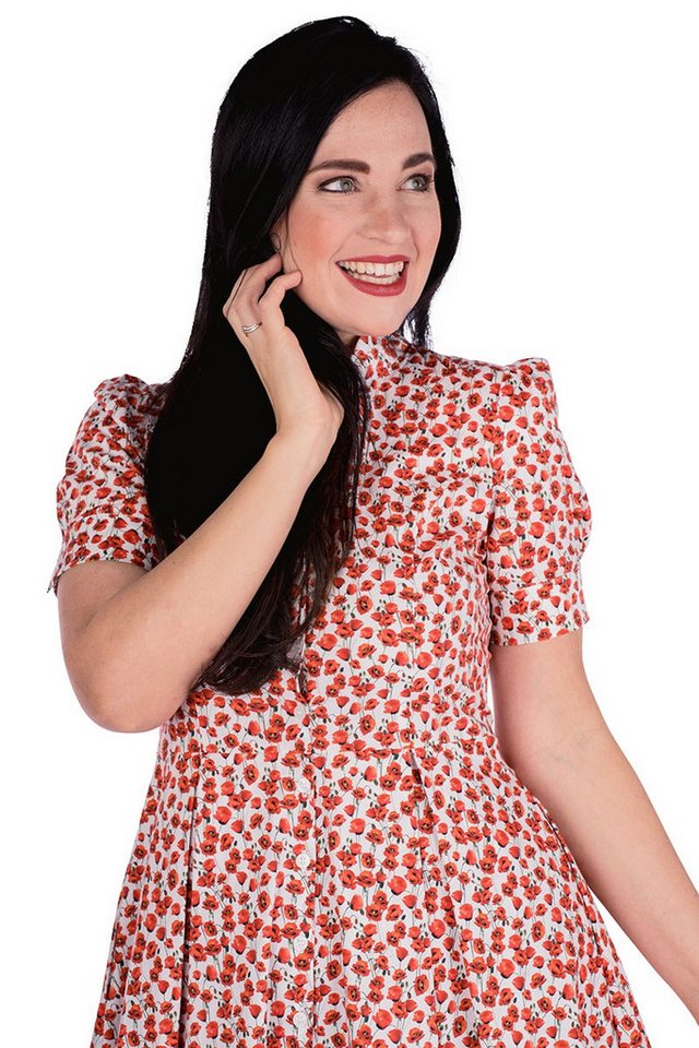 Femkit Trachtenkleid Sommerkleid - EVELYN - creme/mohn von Femkit