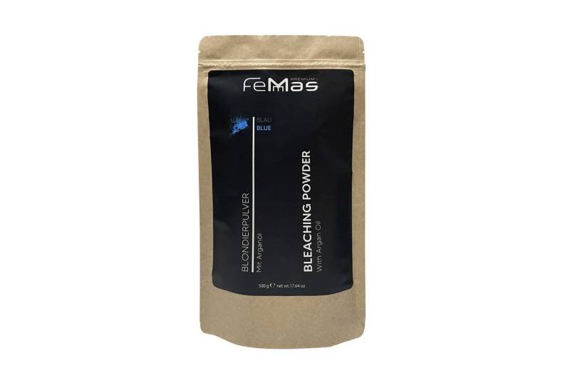 Femmas Premium Haarfarbe FemMas Blondierpulver Blau mit Arganöl 500g von Femmas Premium