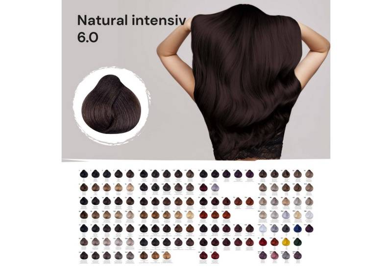 Femmas Premium Haarfarbe FemMas Hair Color Cream 100ml Haarfarbe Dunkelblond Intensiv 6.0 von Femmas Premium